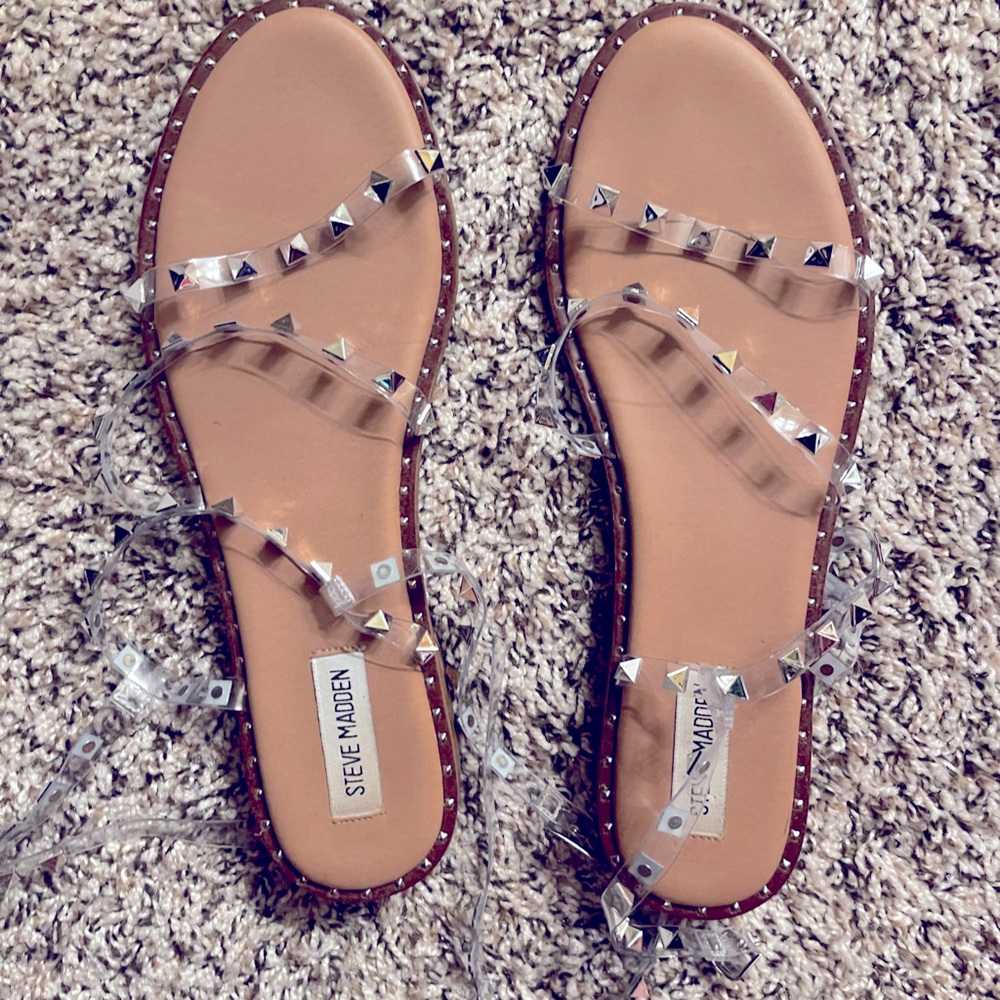 Steve Madden Clear Sandals